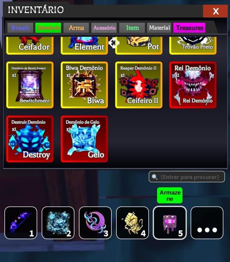 DEMON BLADE RESPIRAÇÃO E DEMON ART