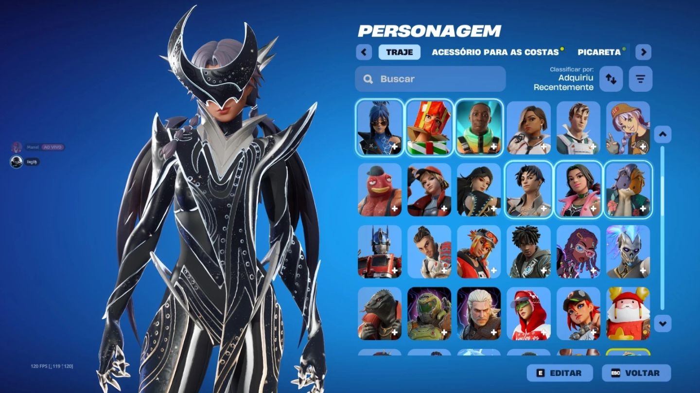 CONTA FORTNITE ANTIGA CAPÍTULO 1 / TEMPORADA 5