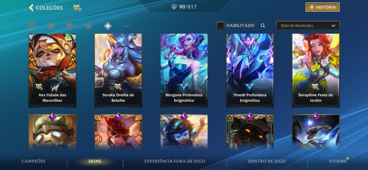 CONTA WILD RIFT -90 SKINS|4 PRESTÍGIO/PRIMOROSA|JARVAN IV MÍTICO | ELITE COLEÇÃO