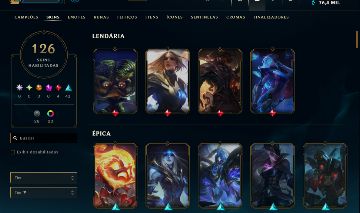 CONTA LOL LV 480 + 132 SKINS + 186 ICONES | UNRANKED[FULL ACESSO]