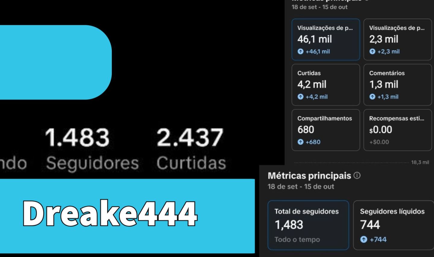 CONTA TIKTOK 1,4k+ SEGUIDORES REAIS | ENGAJADA | LIVE PRA LIBERAR