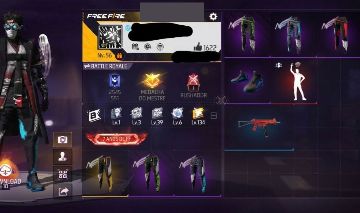CONTA FREE FIRE 8 ANOS + 7 ANGELICAIS + UMP RUBY (MUITO BARATA) FF RARA E GEMADA