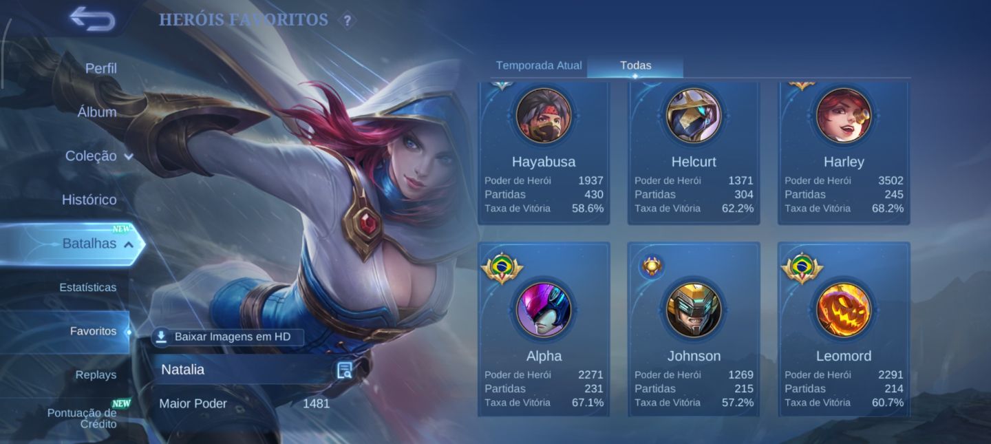 Conta Mobile Legends