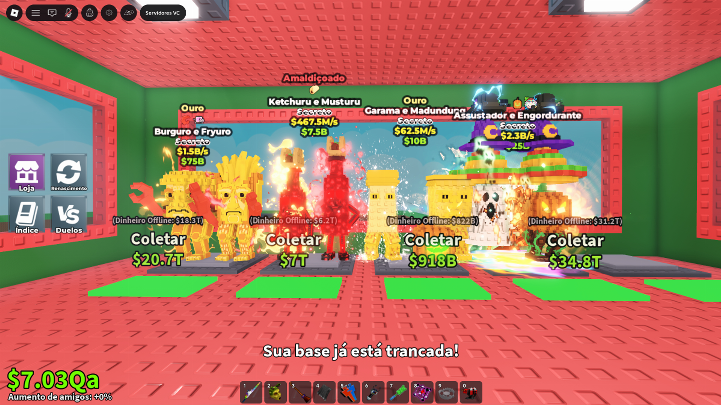 ONLINE! | Roube um Brainrot | Todos os Brainrots e muito mais | Steal A Brainrot