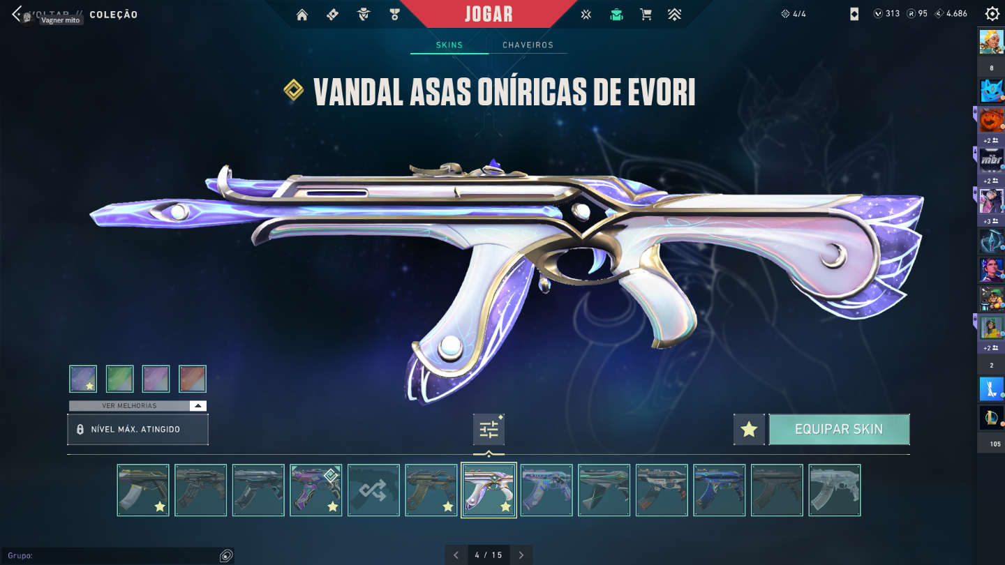 CONTA VALORANT VARIAS SKINS