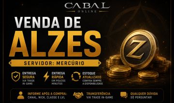 1B (1 BILHÃO) Alzes Mercúrio - Cabal Online