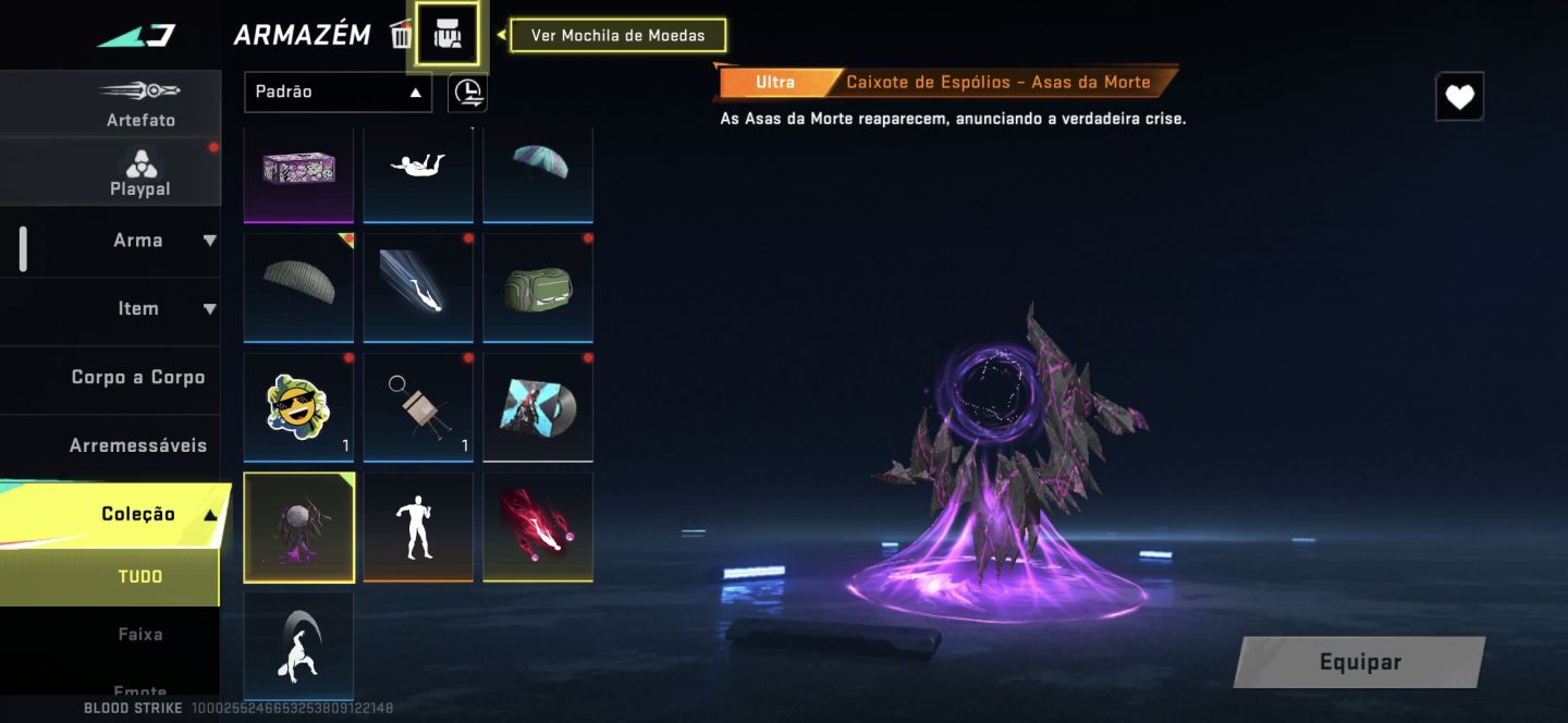 Conta iniciante de Blood Strike! Com vários intes raros