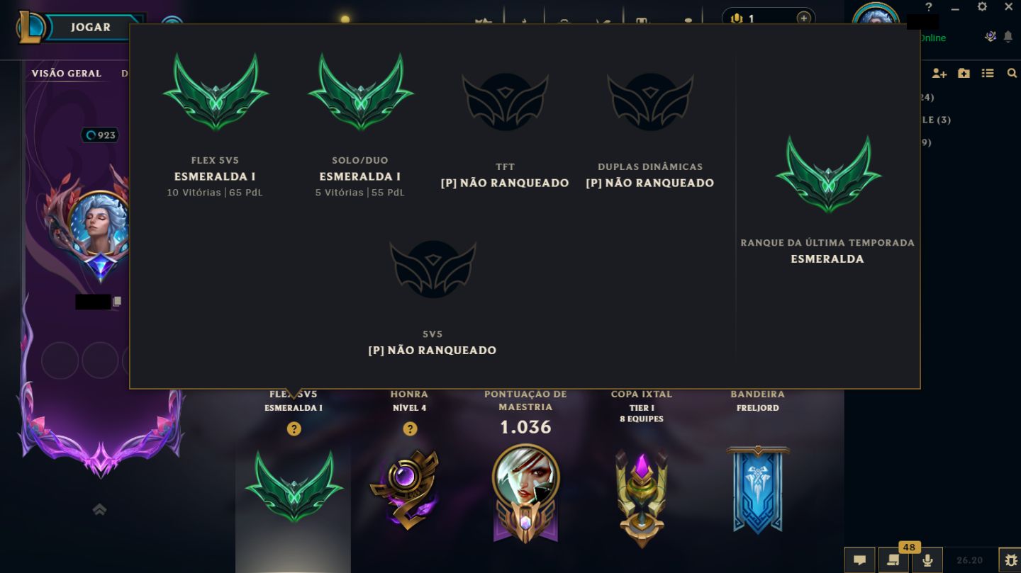Conta League of Legends mono Riven