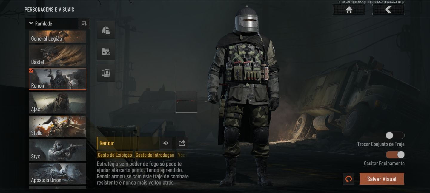 Conta Full skins 9 facas e 8 personagens lendários