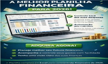 Planilha de Controle Financeiro Completa PARE DE PERDER DINHEIRO!!!