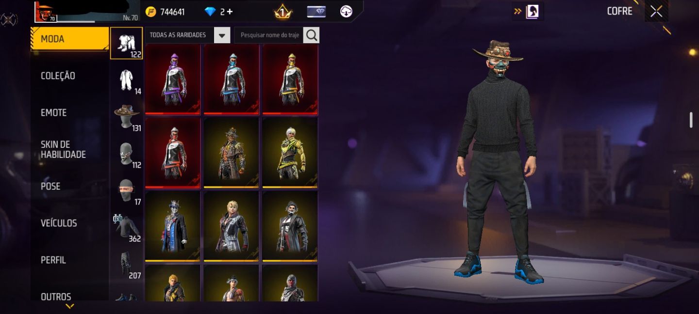 CONTA DE FREE FIRE ANTIGA & RARA