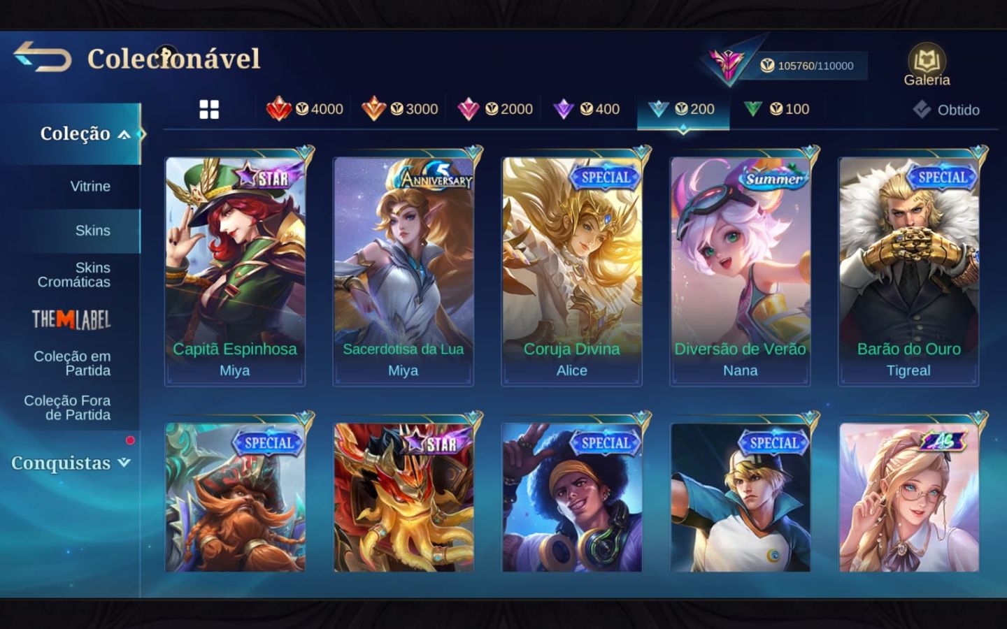 Conta main mid e main adc, prestigiado 4