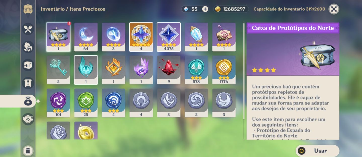 AR47|Navia+Arma Assinatura|2 Armas 5 estrelas Ningguang C6 Europa