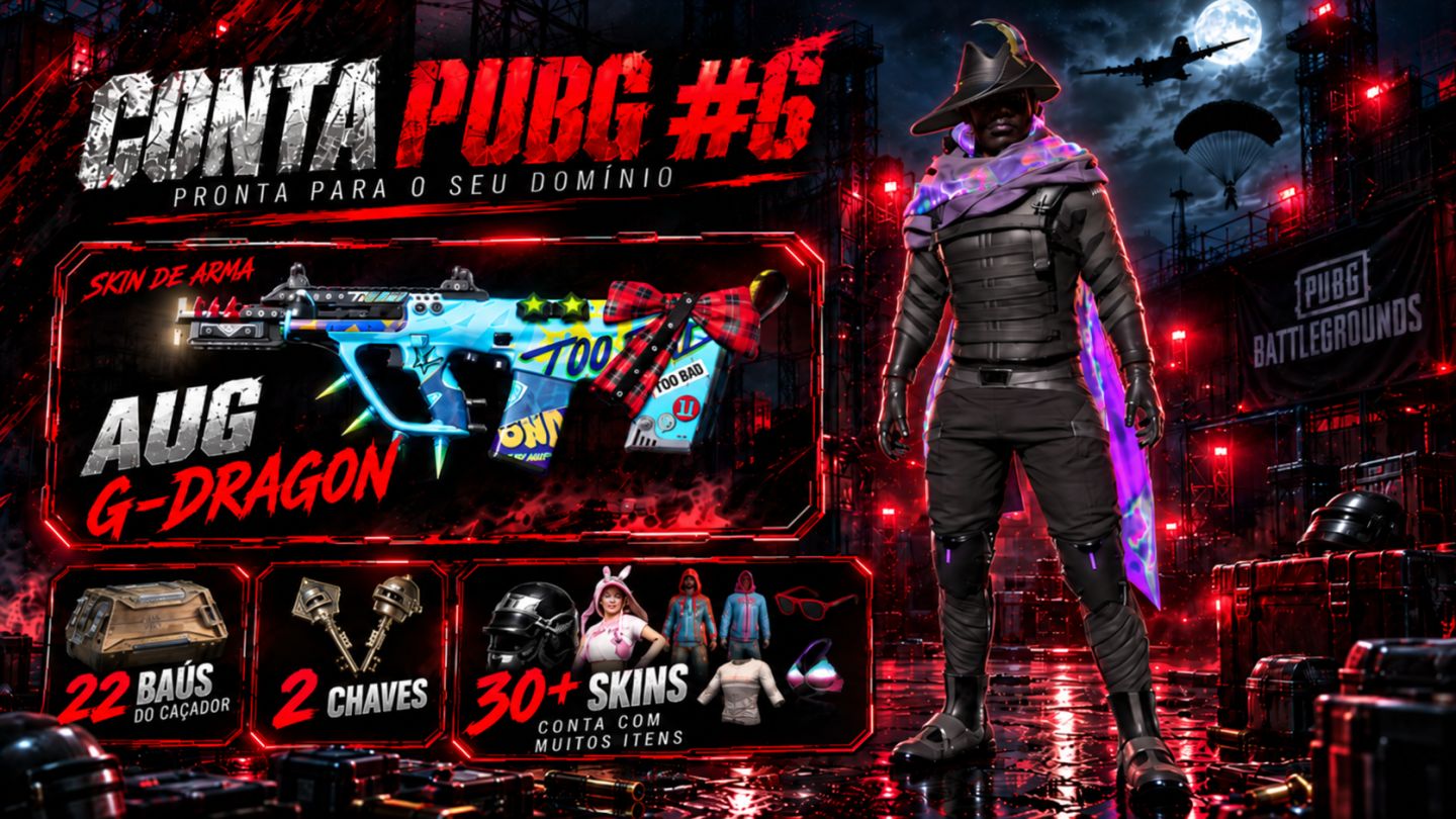 CONTAS PUBG: CONTRABANDOS + CAIXAS + SKINS | (ENTREGA AUTOMÁTICA) | MELHOR PREÇO