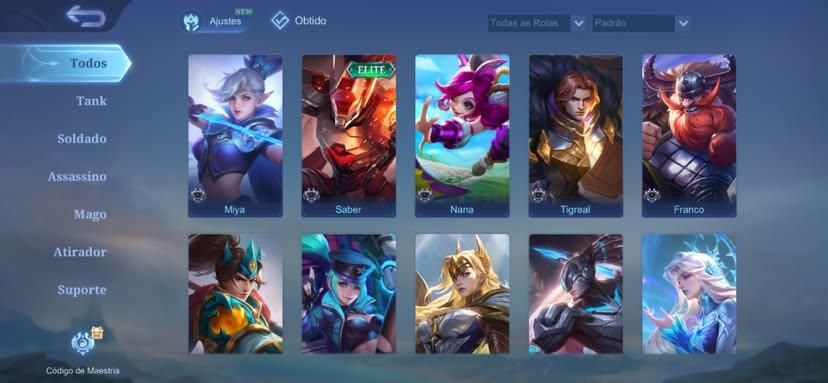 Conta de móbile legendes com 4 Skins | Pronta para o Competitivo