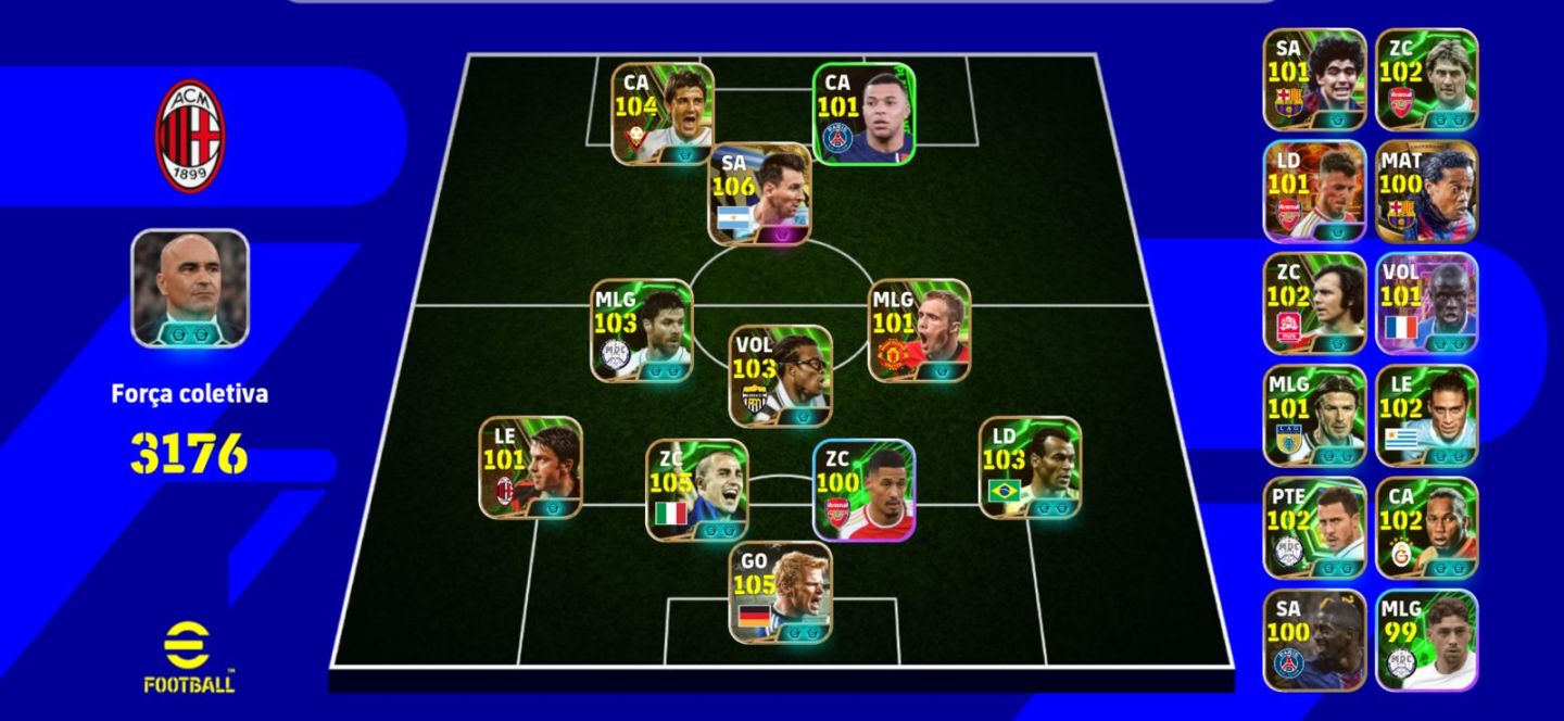 Conta Efootball 3176 de FORÇA!