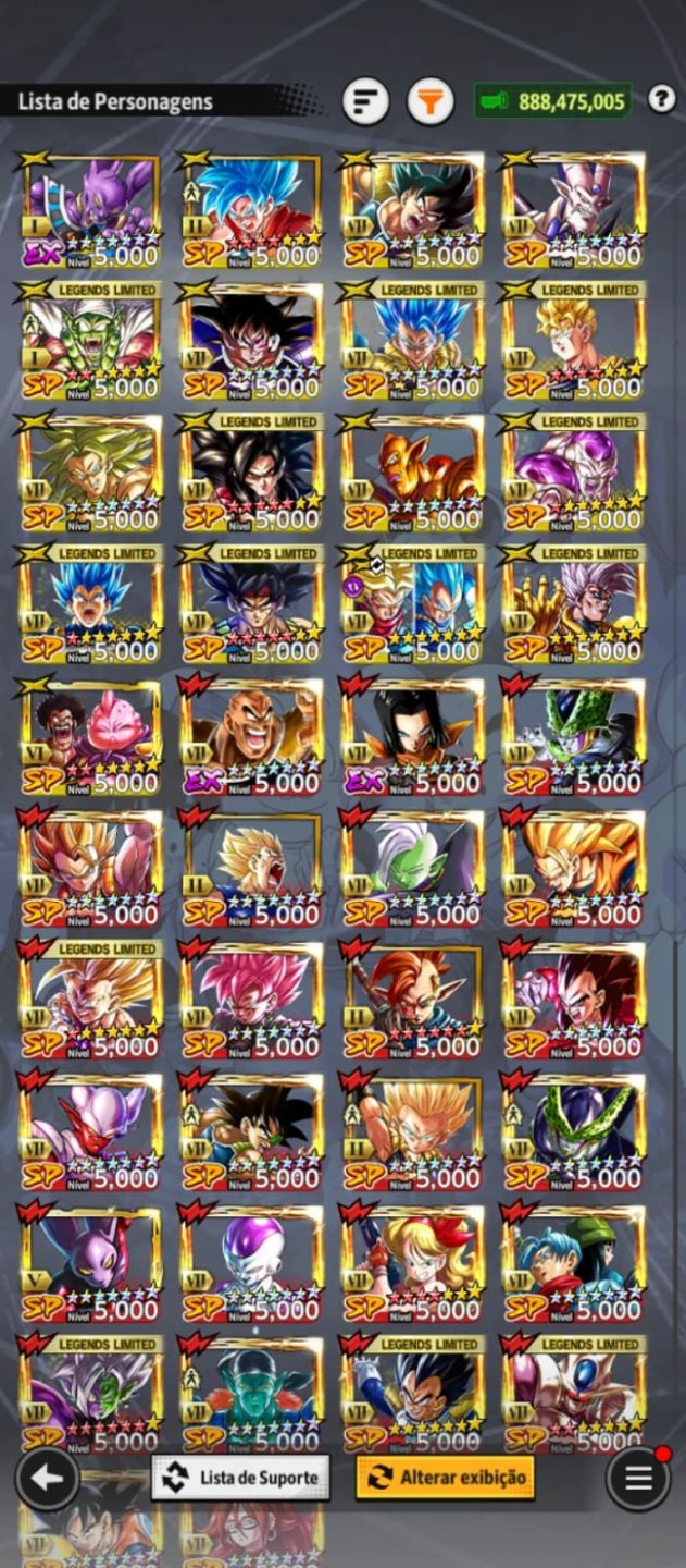 Conta end game com o Goku do mangá com os meta do jogo
