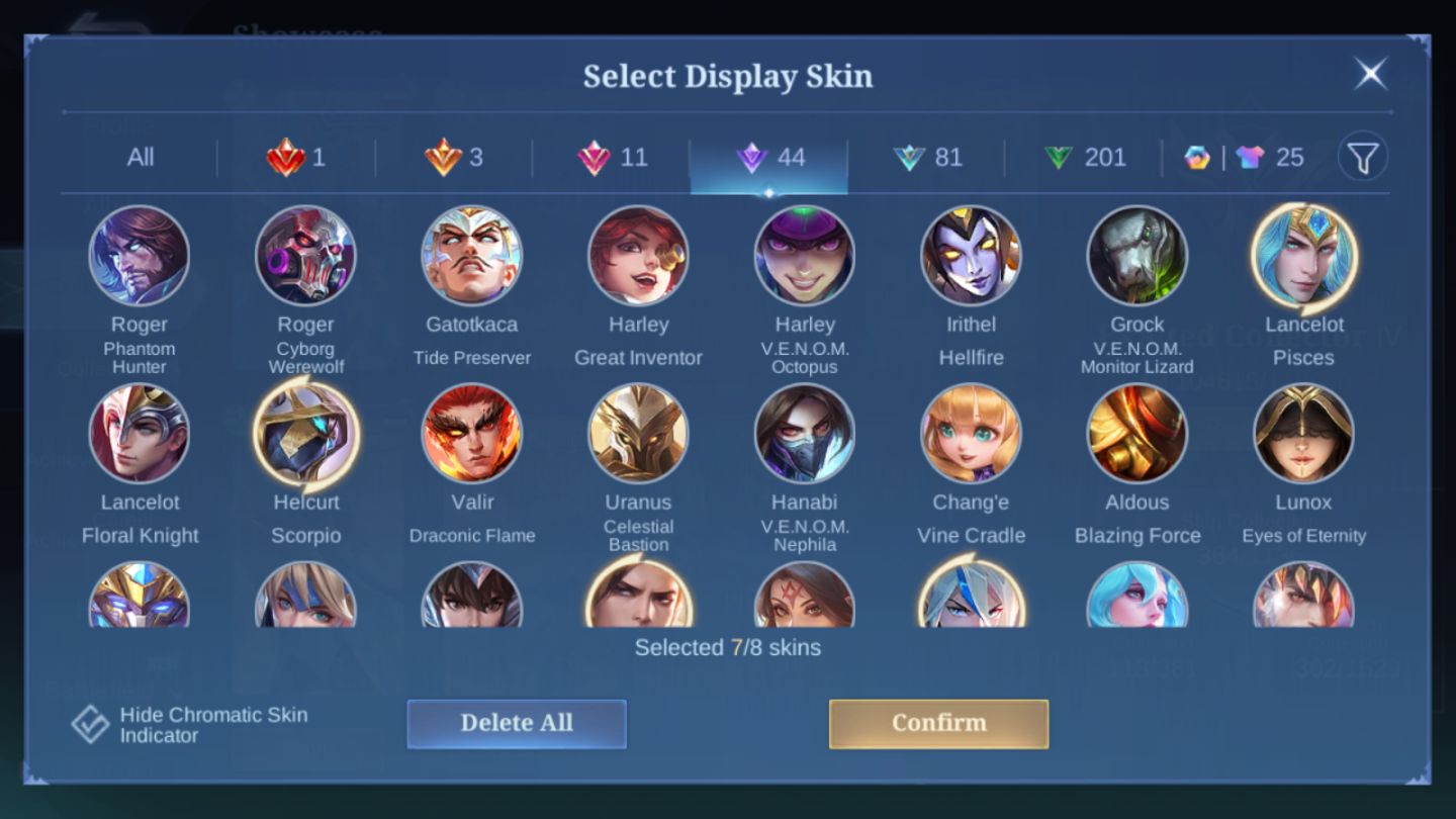 Conta Mobile Legends - LEGEND Franco / 3 ANNUAL-STAR / Franco 1,2k Partidas