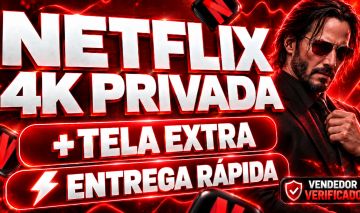 [MENOR PREÇO] NETFLIX 4k | COMPARTILHADO E ENTREGA RÁPIDA ( SOMENTE NAVEGADOR )