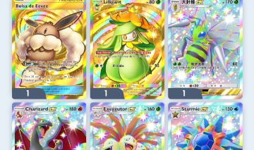Conta Pokémon TCG - NV 49 com 2 cartas douradas, 2 Charizard Shinys FA e mais!