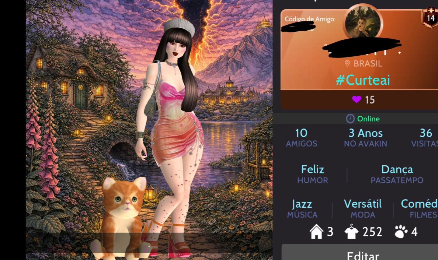 Conta avakin Life lvl 14