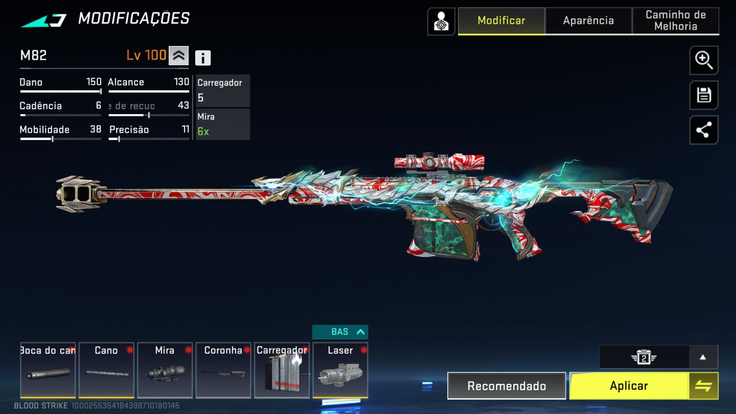 Conta de bloodstrike com faca e eterna