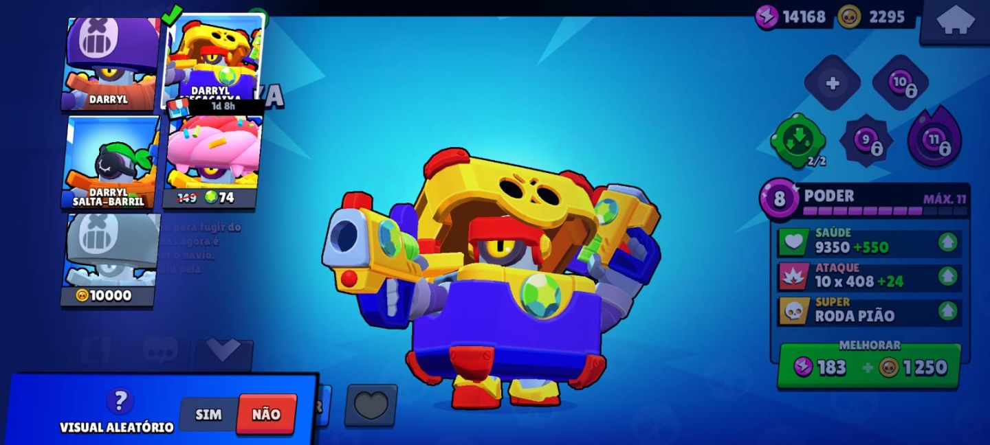 CONTA DE 2019 COM SKINS IMPOSSIVEIS DE CONSEGUIR +16 BRAWLERS NIVEL 11 !!!