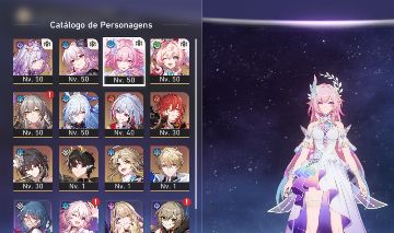 Conta HSR (Honkai Star Rail) Noite Eterna, Hyacine, Castorice e Cyrene