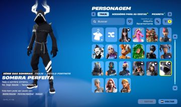 Conta Fortnite Nível 332 Série das Sombras