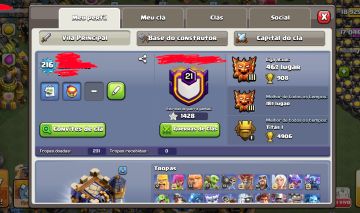 CV18 TOP Heróis 96% MAX | Nível 216 | 1.428 Estrelas de Guerra