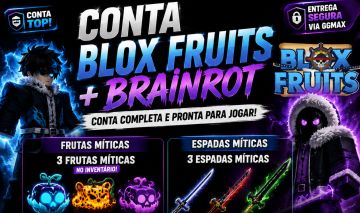 CONTA BLOX FRUITS + BRAINROT À VENDA!