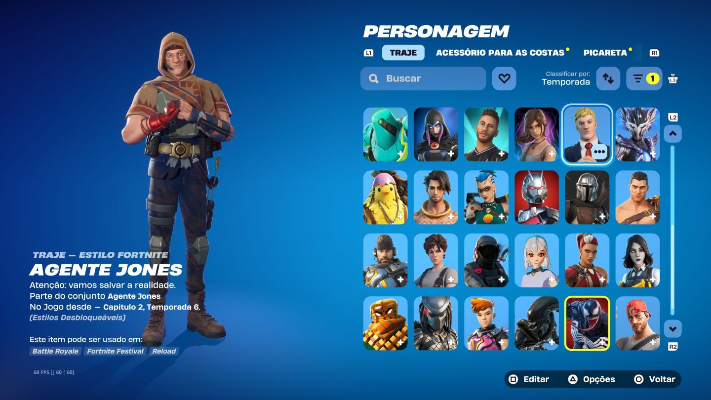 Conta fortnite com Neymar , lara Croft e mais... !!!!