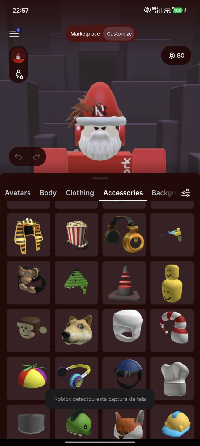 Conta de Roblox com redclockwork