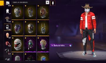 Conta de Free Fire Prime 8 Quase 1K de Peitorais