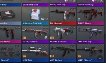 Conta com 1800 golds em skins