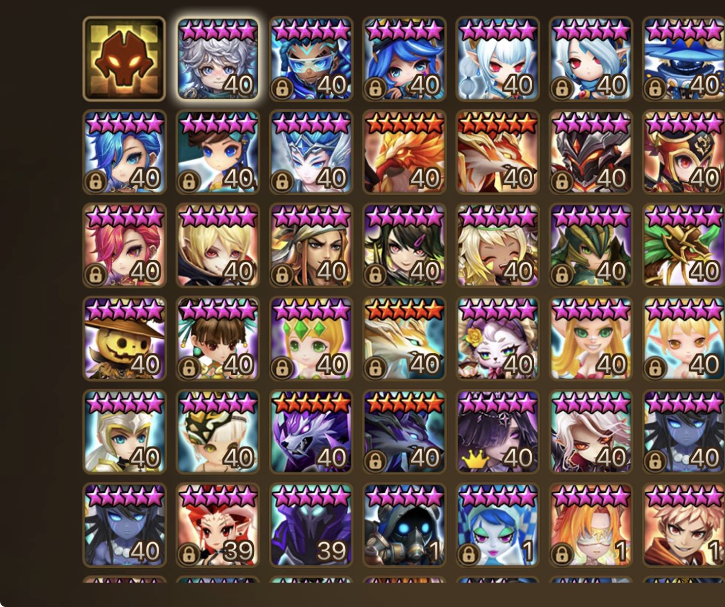 Conta Euro com LD Velaska + vários nat5 elementais