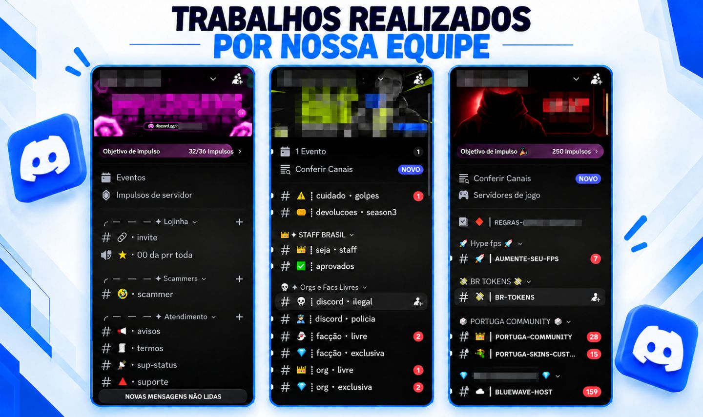 Crie seu Servidor Discord / Bots, Cargos, Tickets e Configuração