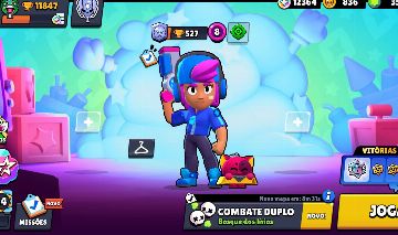 CONTA BRAWL STARS SHELLY ESTELAR 10K+ TROFÉUS + BRINDE