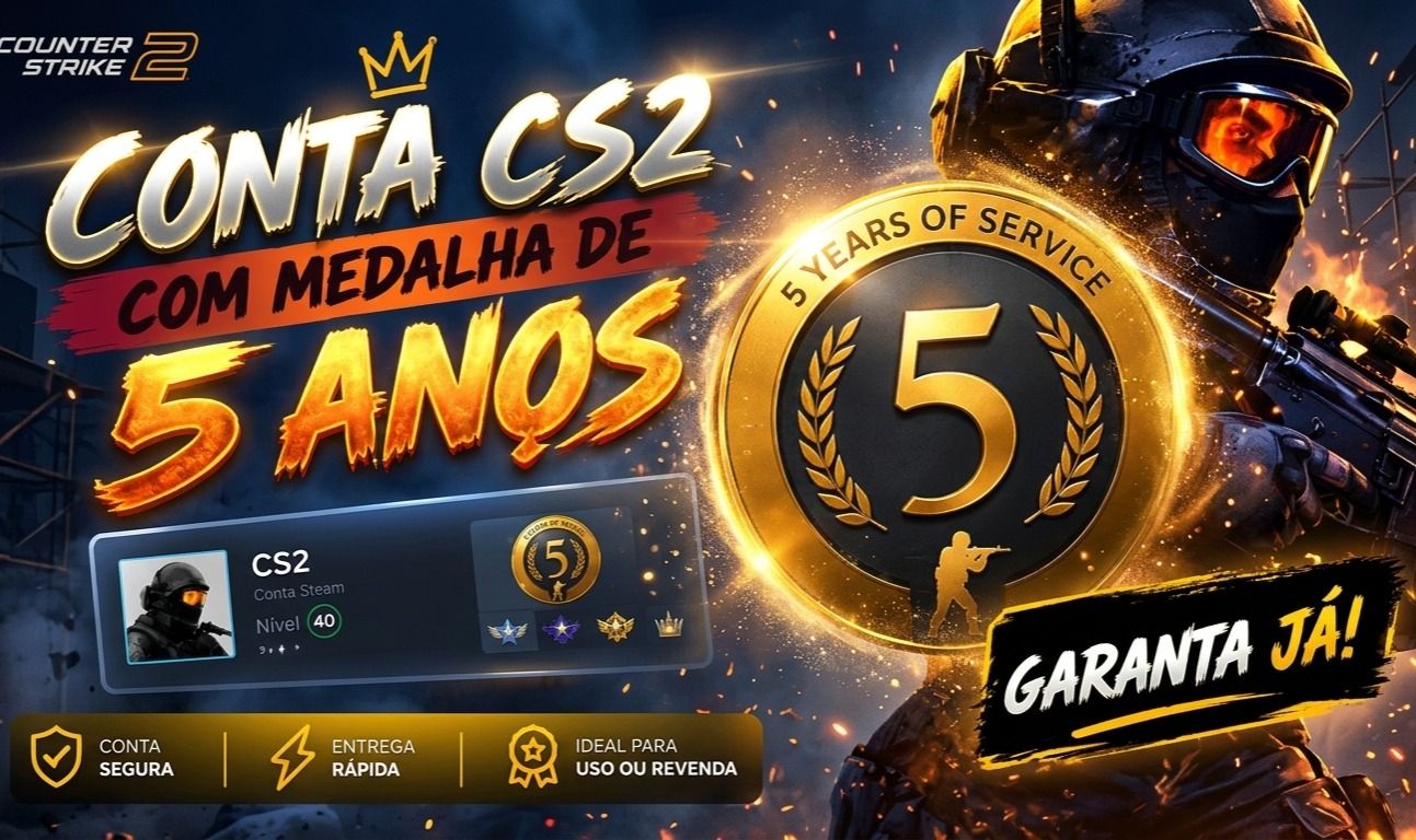 ONTA CS2 COM MEDALHA DE 5 ANOS