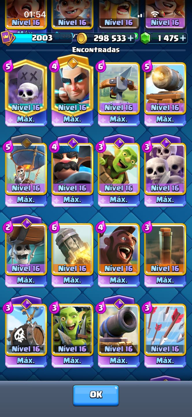 CONTA CLASH ROYALE COM 70 CARTAS LEVEL MÁXIMO, PRA SAIR RÁPIDO!