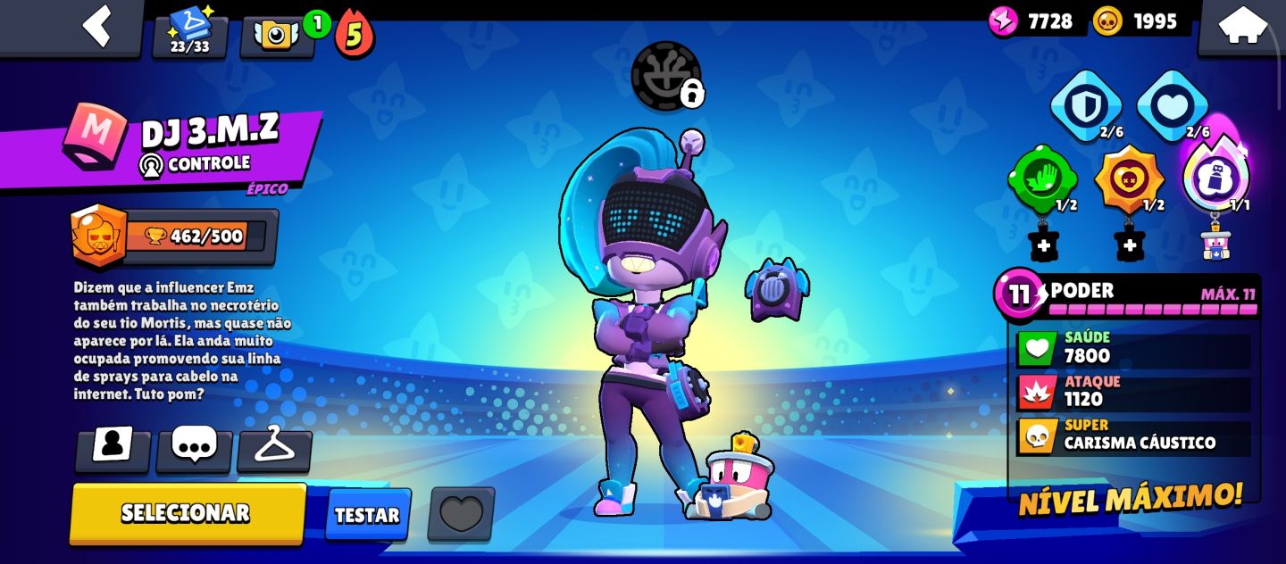 Vende se conta de Brawl Stars, bem gemada, com várias skins, mais de 10 passes.