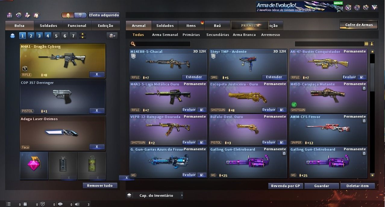 CONTA CROSS FIRE COM 5 VIPS e varias variantes de vip e varias MN