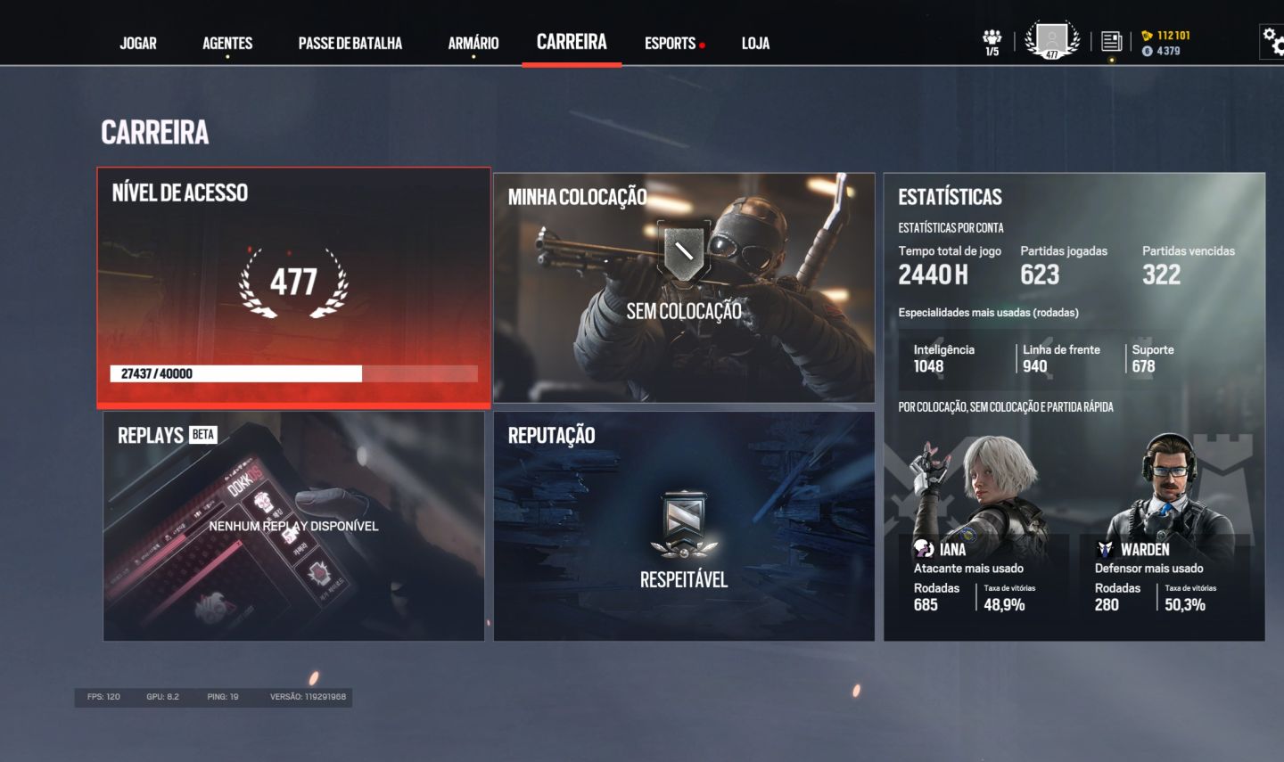 Conta Rainbow six r6 nvl 477 completa 2015