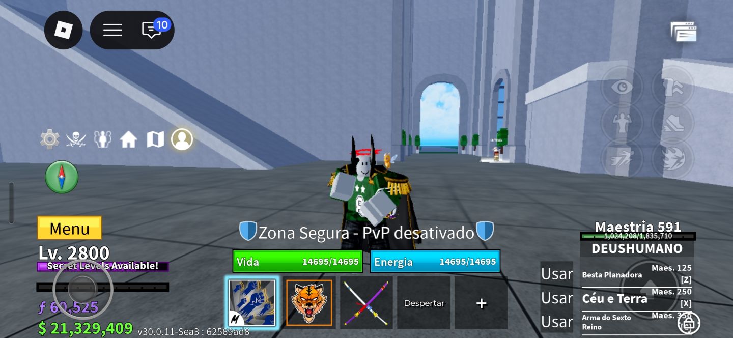 Conta Blox fruits 5 raça v4 full