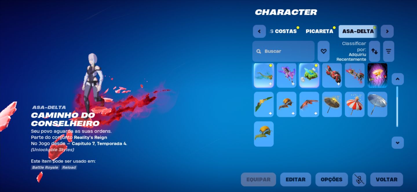 Conta epic games com skins de fortinite, saldo na conta e Hogwarts Legacy