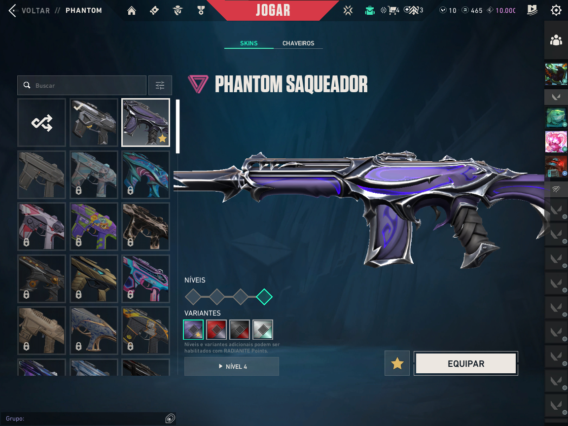 Conta dima 2 + vandal phantom e faca