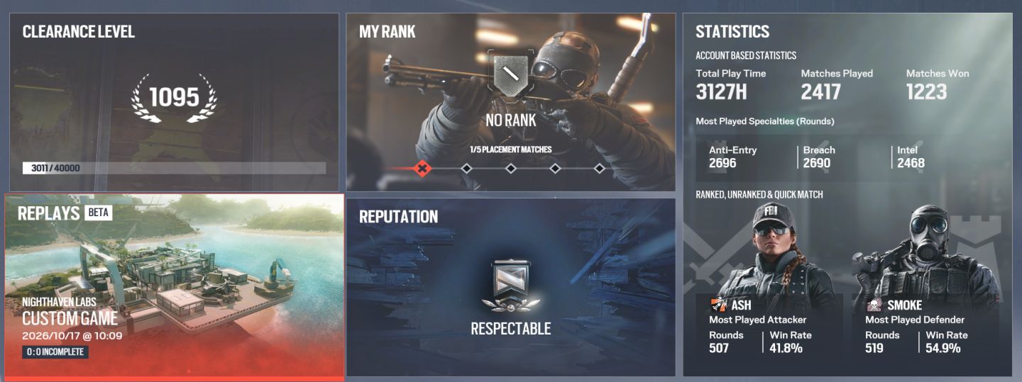 CONTA R6 CHAMPION RANKED 1.O 110K CREDIBILIDADE
