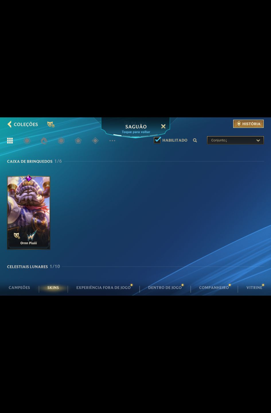 Conta com bom gasto e nova skin prestígio Vlad, Syndra e Morgana