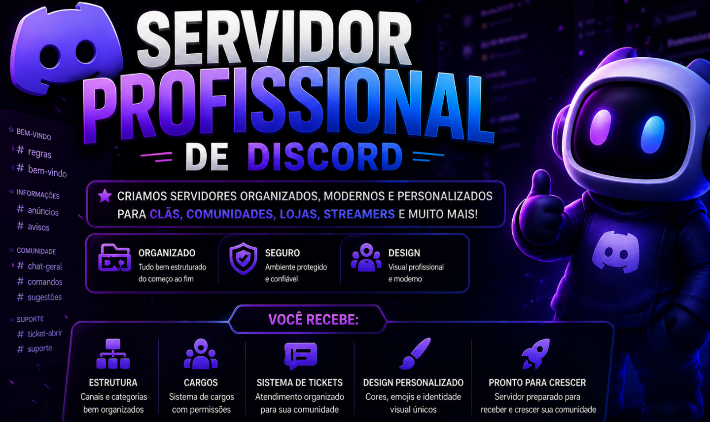 Servidores de Discord Profissional