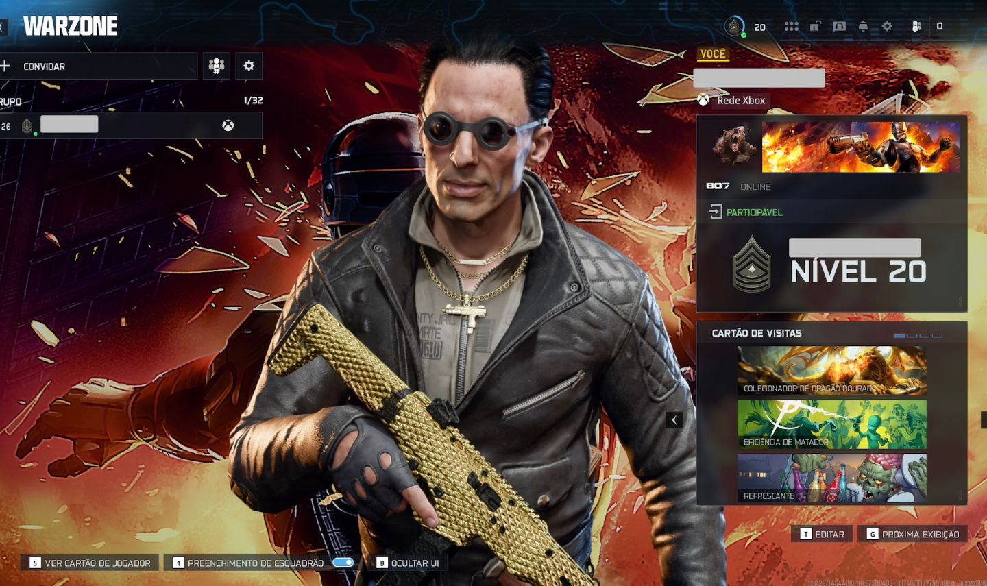 CONTA WARZONE / DRAGÃO DOURADO / OPERADORES / FULL ACESSO